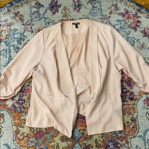 Pastel pinky peach blazer from torrid